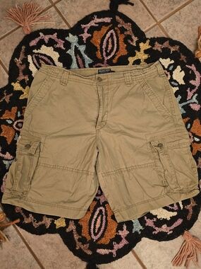 🔥🔥Y2K Polo Ralph Lauren Men's Cargo Shorts - Khaki🔥🔥 SIZE 38 SKATER POLO
